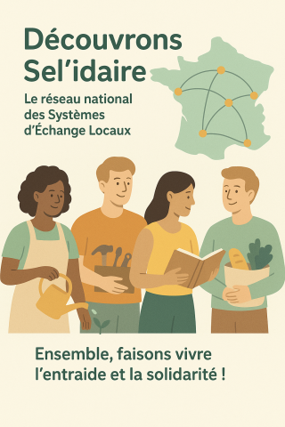 découvrons selidaire, le réseau national des systèmes d'échange locaux. Ensemble faisons vivre l'entraide et la solidarité